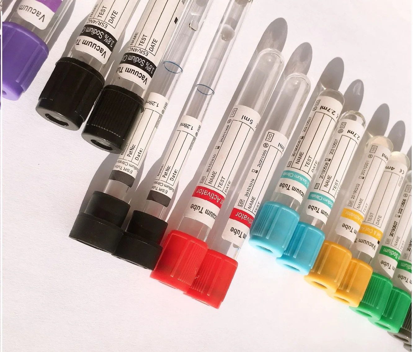 sodium citrate Glass & PET ESR tube 1~10ml whole blood collection test tube