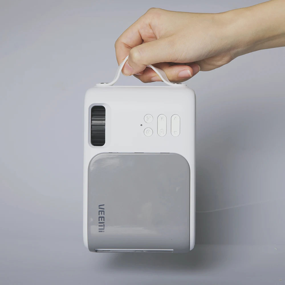 
2021 Modern Design OEM ODM Phone Connect 1600 ANSI Lumens Manuel Keystone 480P Video Projector 