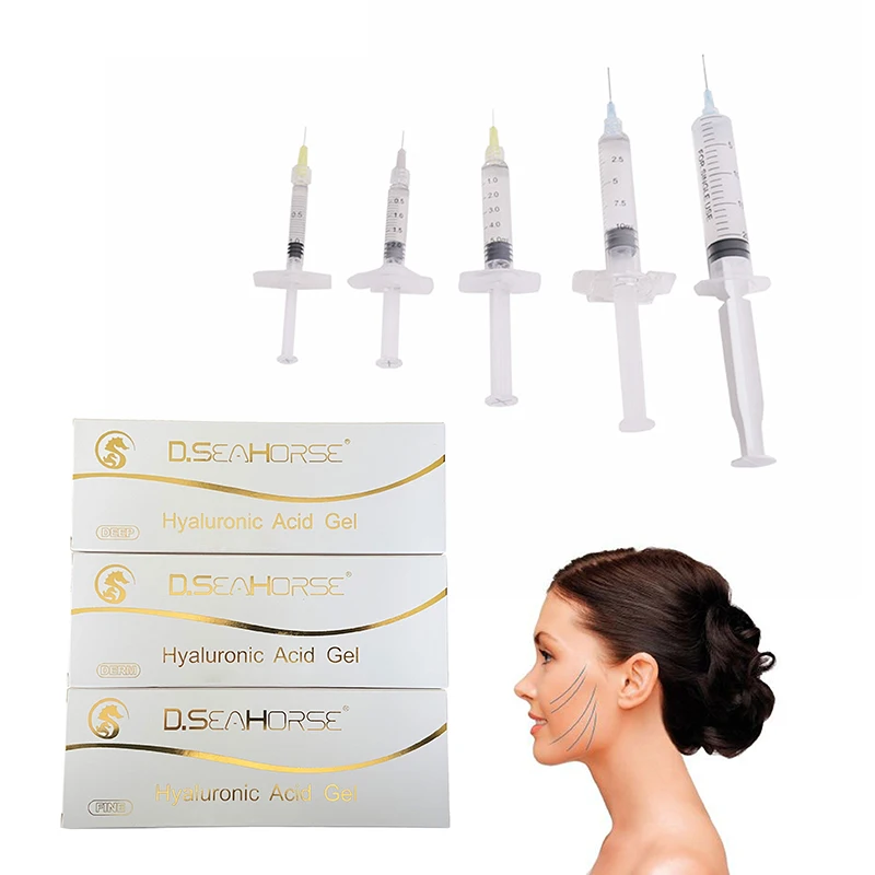 New filler hyaluronic cross linked acid 2ml fine face eye injection gel de acido hialironico injectable fillers