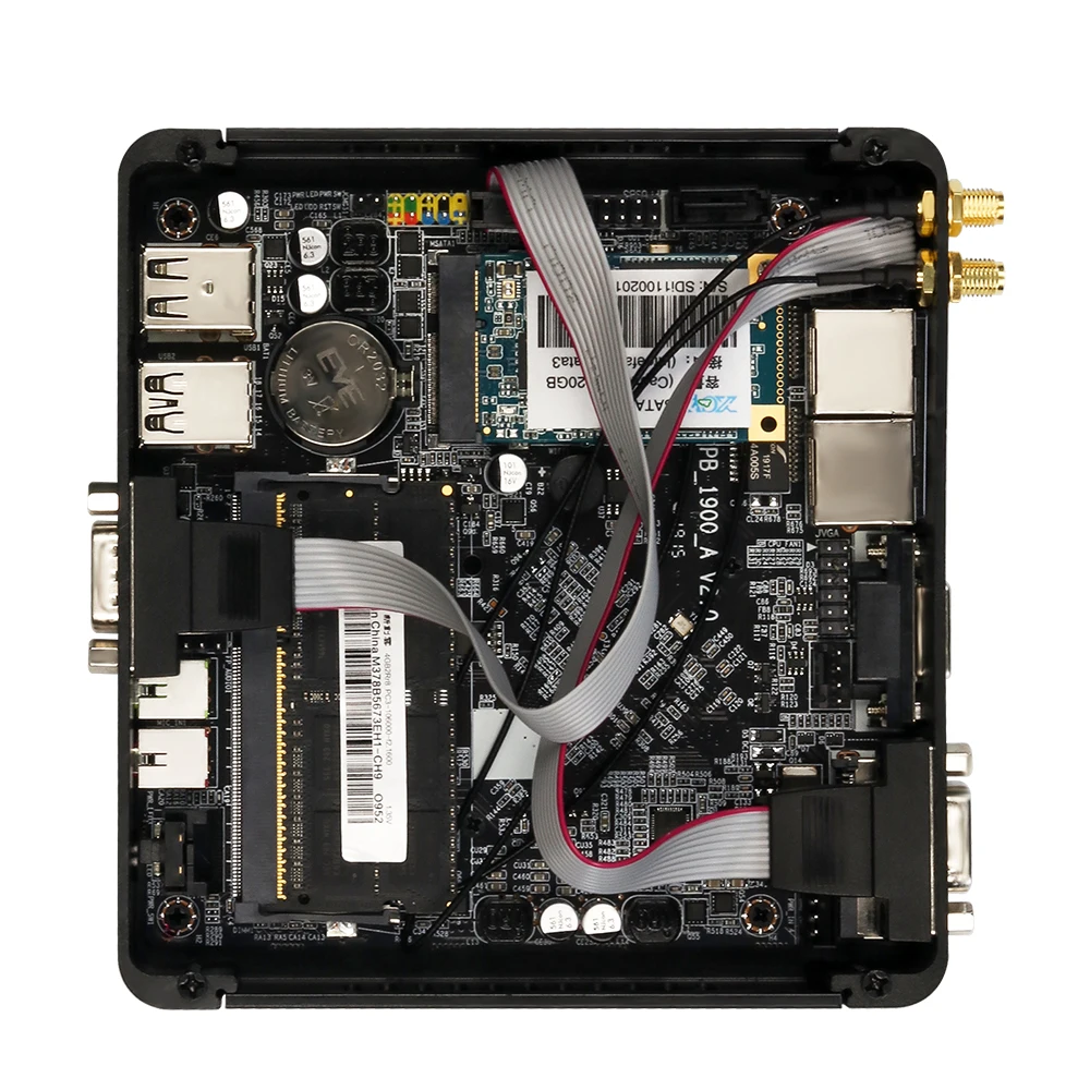  XCY четырехъядерный мини-ПК J2900 WiFi 2 * гигабитный Ethernet RS232 4 USB безвентиляторный промышленный