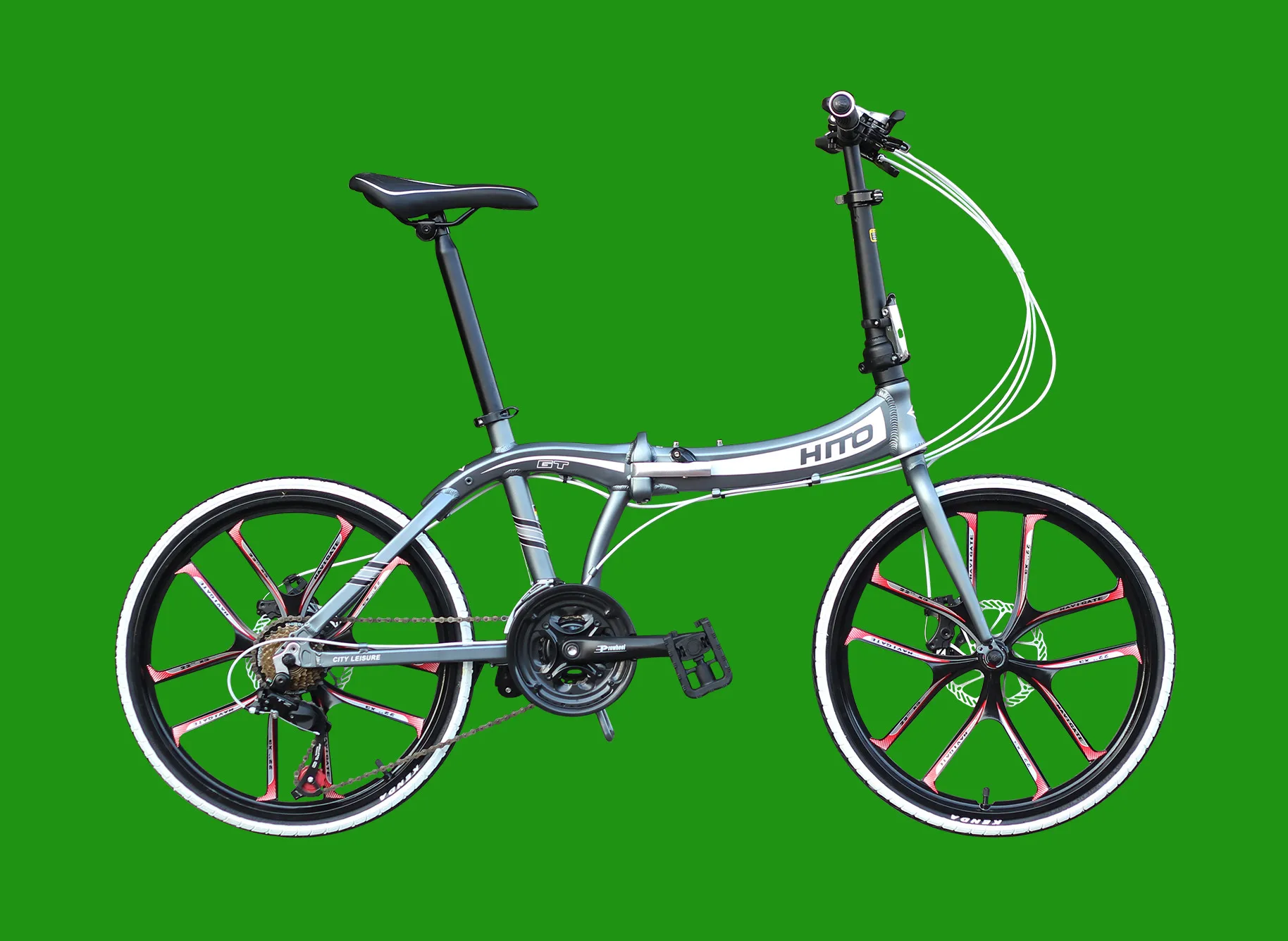 
bicycles use for men and women GT folding bicycles wholesale 20-inch , mountain bikes, 7-speed 