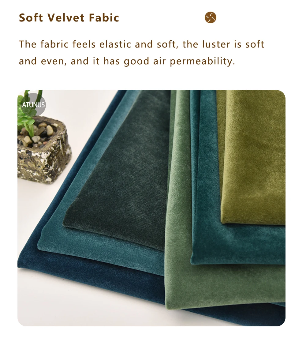 ATUNUS Wabi Sabi Furniture Black Velvet Modular Sectional Sofa Set Living Room Nordic Designer U Shape Couch With Ottoman