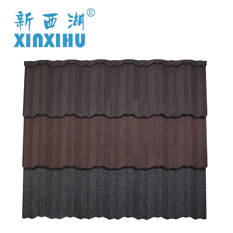 Free Sample Waterproof Building Materials Stone Coated Steel Roofing Tile