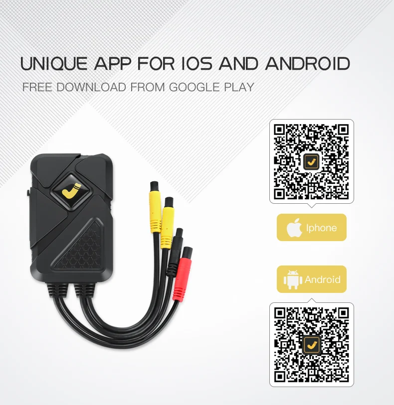 GPS Waterproof 2 Camera DVR for Car video CCTV System 1080P Full HD Recording MDVR for bicycle/bike/motorcycle/racing