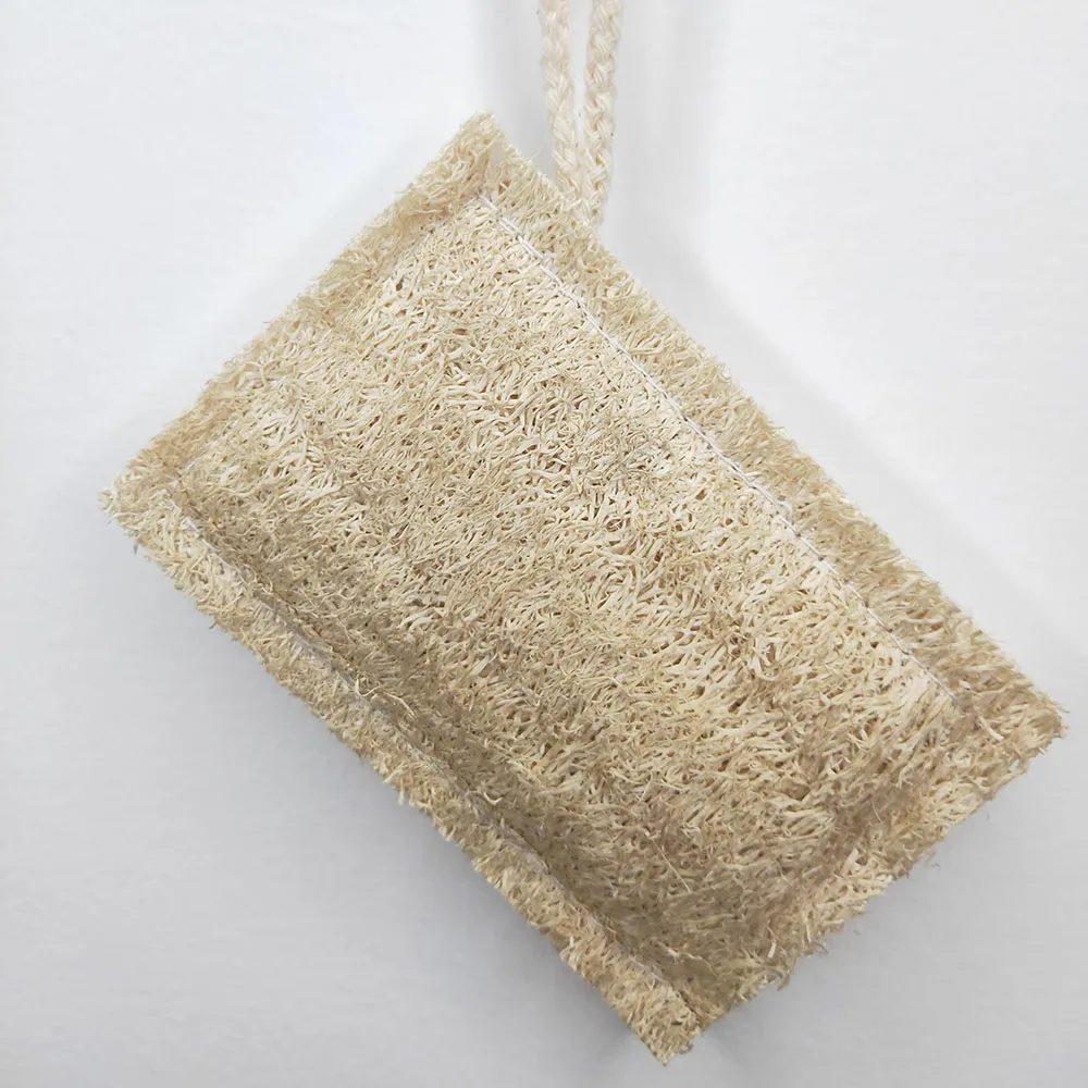 Reusable Loofah Wood Pulp Dish Luffa Sponge Scouring Pads Kitchen Magic Sponge Natural Washing luffa Sponge