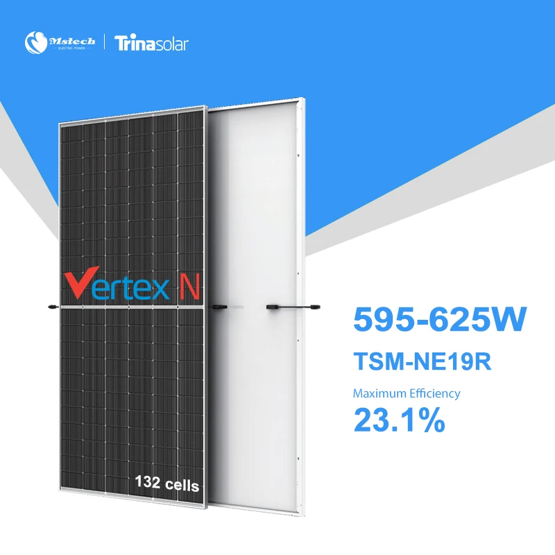 Trina Vertex 600w Solar Power Panel 595W 605W 610W 615W 620W 625W Trina Photovoltaic Panel Buy Full Container with Cheaper Price