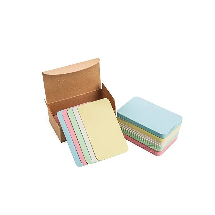 Multicolour Blank Cardboard Paper Message Card Business Cards Vocabulary Word Index Cards DIY Gift Tags