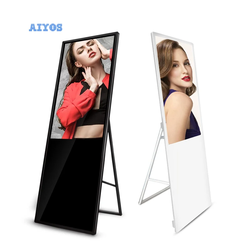 Smart Advertising Players Screen Board Digital Signage and Displays Portable Digital Poster LCD Signage Android Kiosk