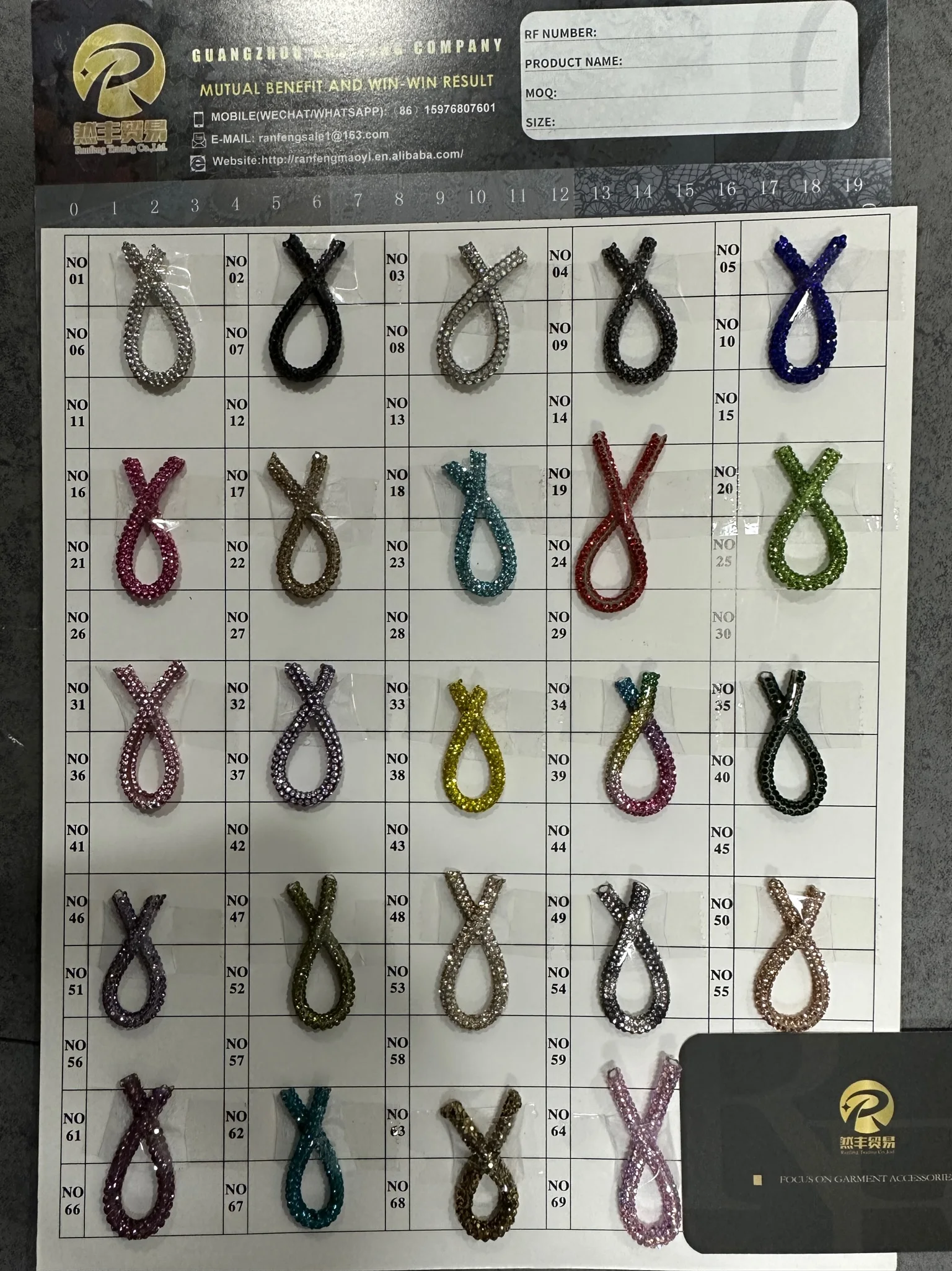 High Quality Rhinestone Cotton Trimming Rhinestone Cord Rhinestone Strip For Clothing Accessories