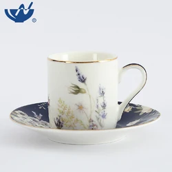 Высококачественные Новые костяные Керамические Кофейные Наборы, кофейная чашка эспрессо и блюдца, чайные чашки и блюдца