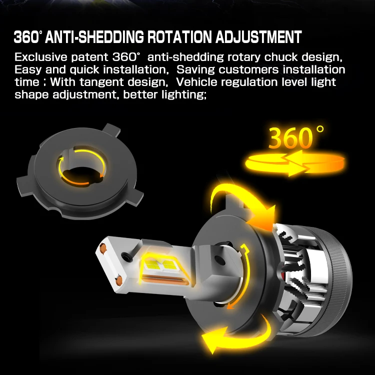  ODM OEM кронштейн для автомобильной фары лампы 24000Lm Led H8 H4 H7 H11 9004 9005 9006 9007 9012 h15 Авто осветительной системе luces H1 светодиодные