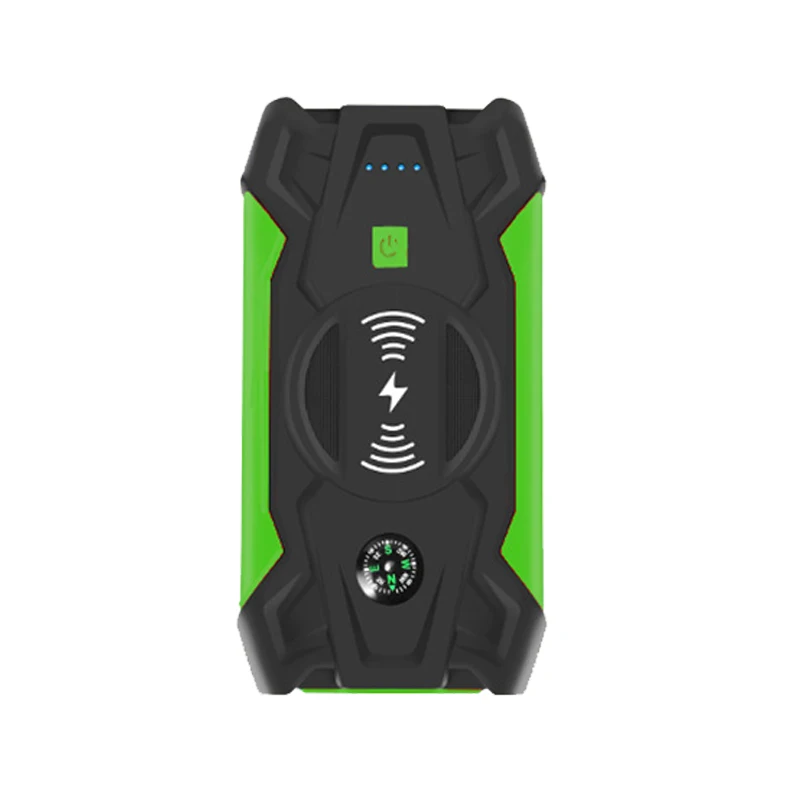 Car emergency starting power supply with wireless mobile phone charging power bank