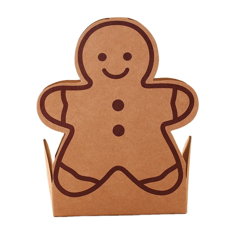 Jack on The Box Gingerbread Man Pop Up DIY Crafts Kraft Paper Goodies Cake Boxes