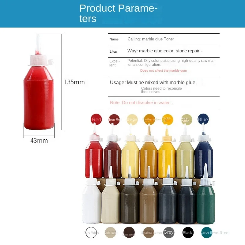 Marble glue toner stone toner marble repair pigment resin glue paste ground care special