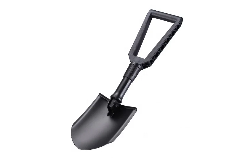 Folding Camping Shovel, Survival Foldable Shovel, Collapsible Tool for Entrenching, Digging, Gardening and Car Emergency