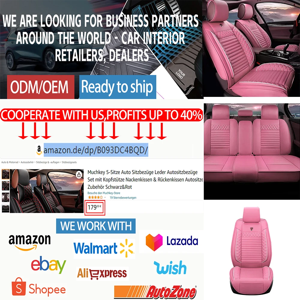 Muchkey Hot Selling Various Universal Car Seat Covers Set for Wholesaler Retailer Physical Store Online Store