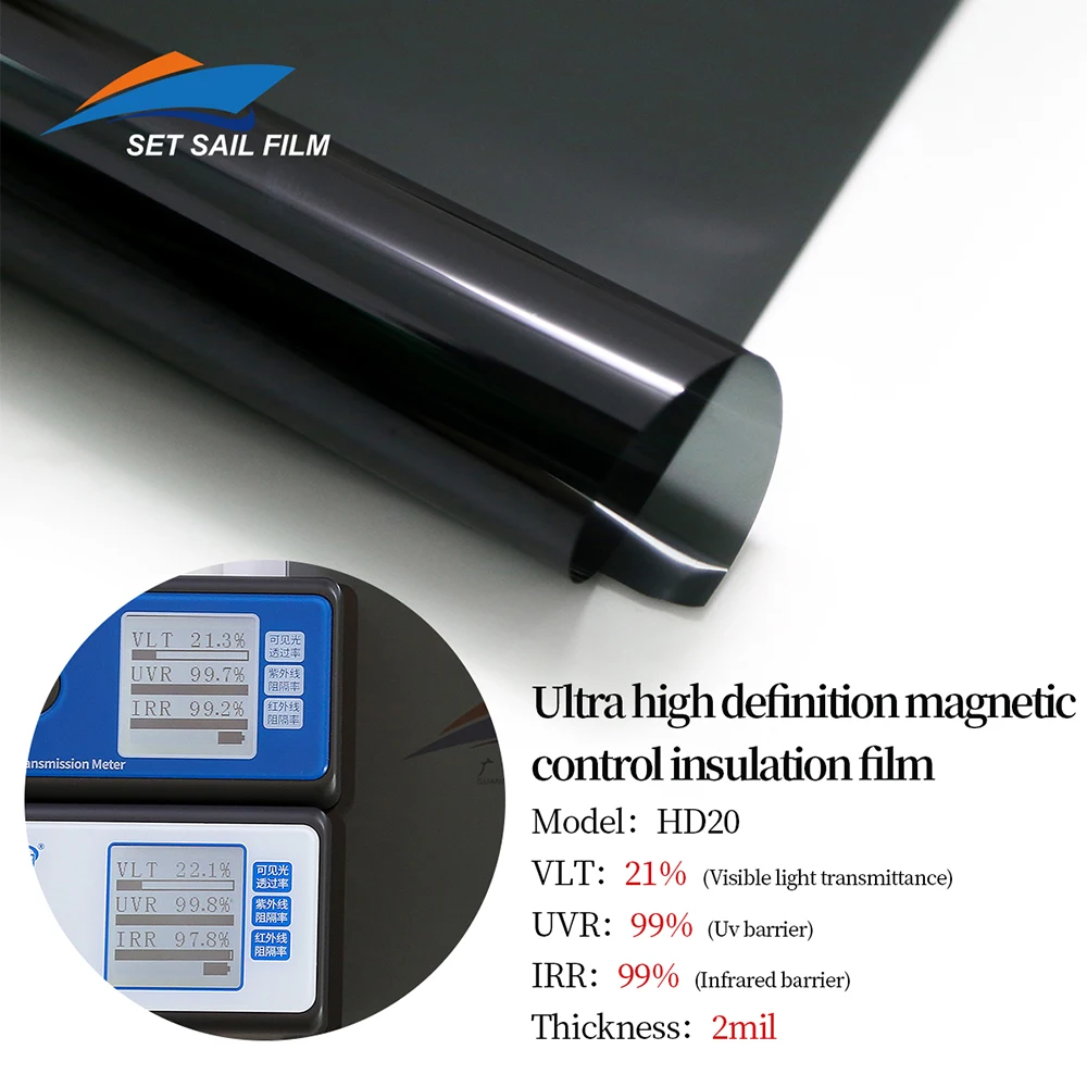 Warranty 10 years Non Reflective Scratch Resistance Nano Ceramic IR Film VLT5 Car Protection Film Sun Control Window Film