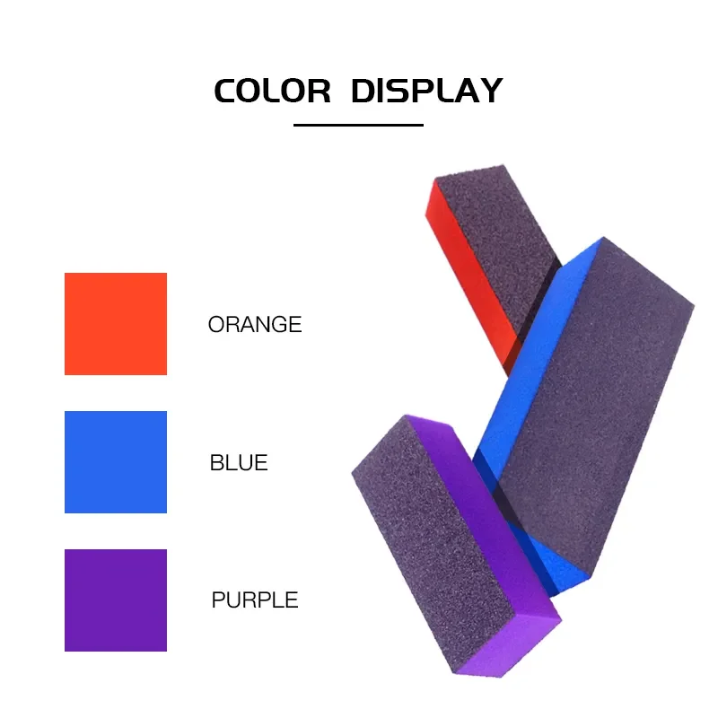 Wholesales Private label logo Nail File Sponge Sanding Block Nail Buffer
