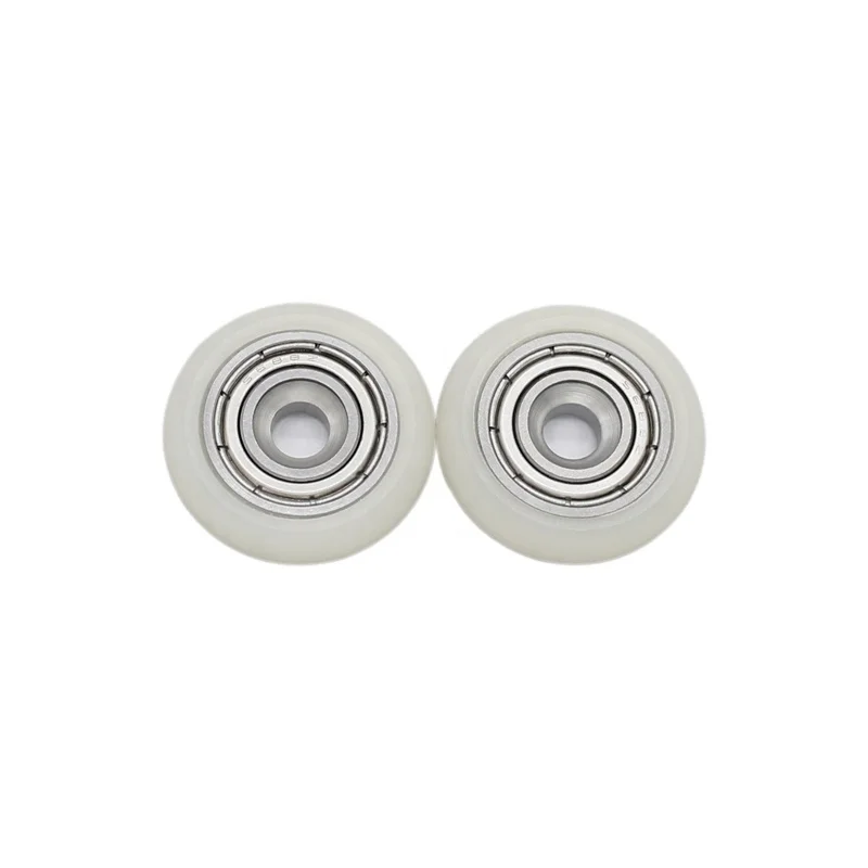 High quality S605ZZ POM SUS420 Stainless steel pulley polyformaldehyde 4x20x5mm 605 shower room wheels polyurethane roller with bearing