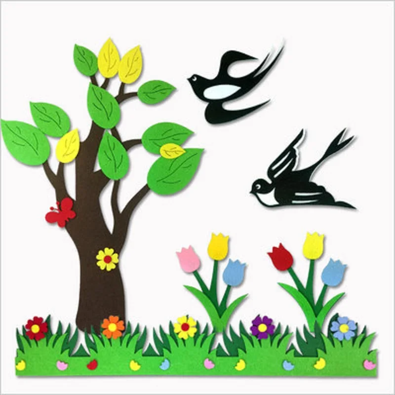 Jtnohx preschool kindergarten educational course classroom wall decoration school corridor hanging decoration