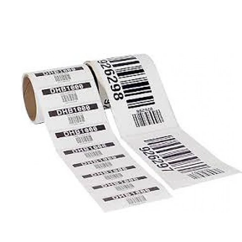 custom Serial number barcode label roll running water code label roll QR code label paper