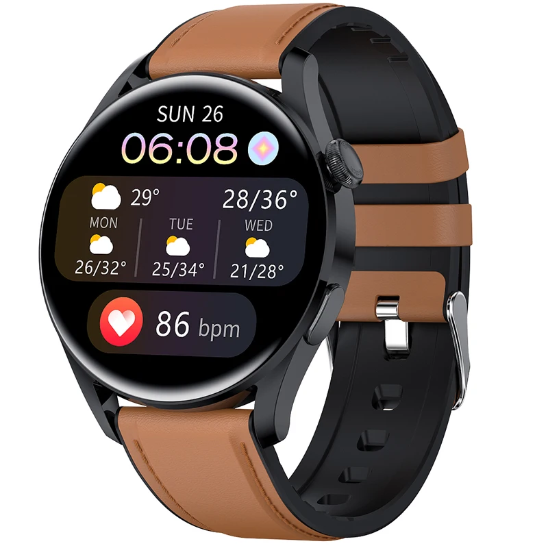 Super September  new arrival T33s OEM ODM Customized inteligentny sport correas de cuero  Smart watch Reloj android SmartWatch