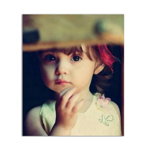 
Custom Hand Painted Beautiful Little Girl Wall Art Portrait Oil Painting 
