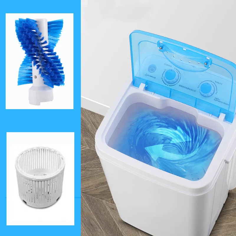 New shoe washing machine portable home blue light semi-automatic washing machine with integrated washing and stripping function