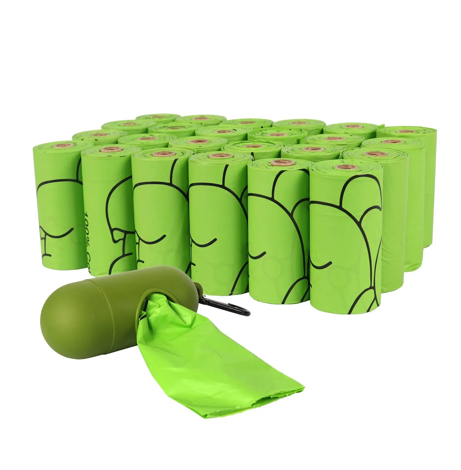 
Eco-friendly 100% biodegradable flushable dog waste bag Dog poop bags with dispenser in a box 