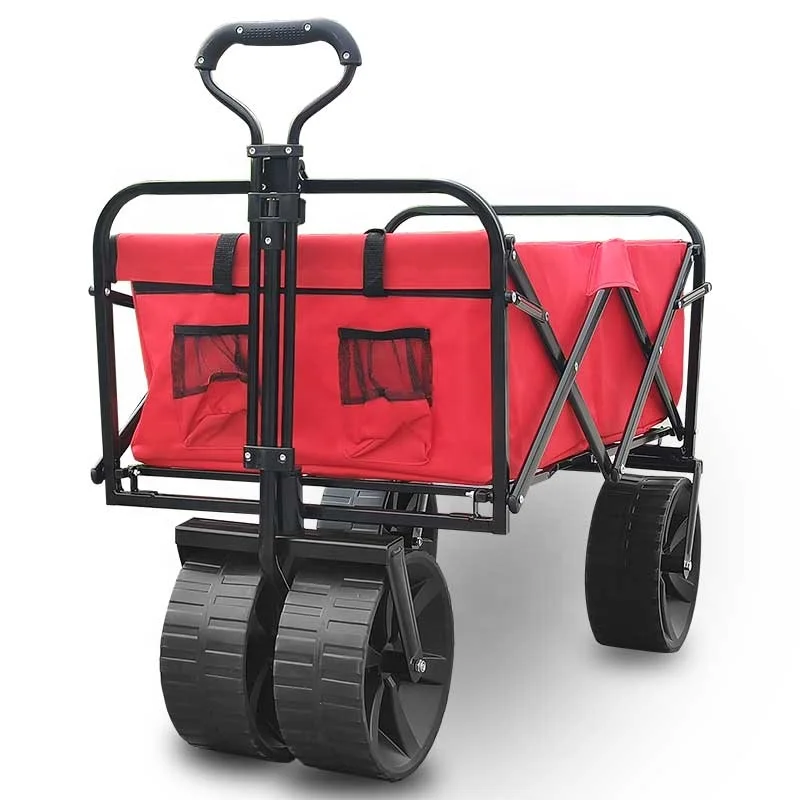 Customizable New Design Pet Stroller Big Wheels Folding Beach Wagon Bicycle Trailer Transport Trolley