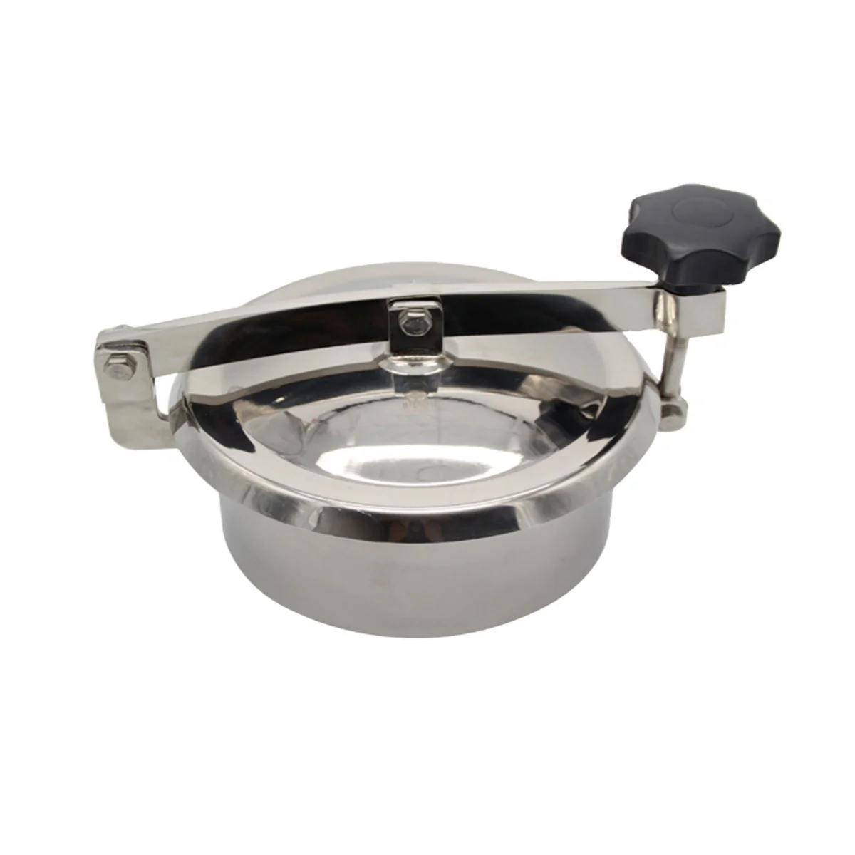 Food Grade Milk Oil Beer Non Pressure Stainless Steel 304 316L Manways Sanitary Round Tank Manhole Cover