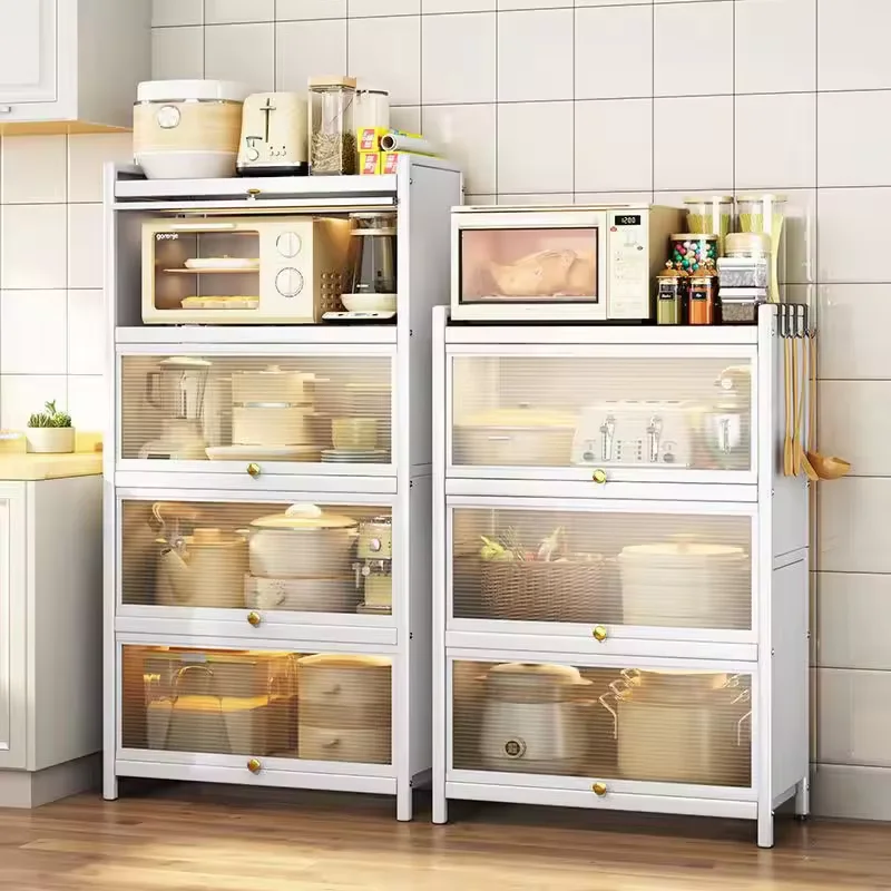 Hot selling products: modern flat packaging kitchen food storage containers tableware cabinets