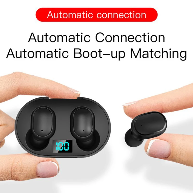 TWS E6S bluetooth-наушники; Мини Беспроводные водонепроницаемые наушники для мобильного телефона; Шумоподавление; Спортивные с