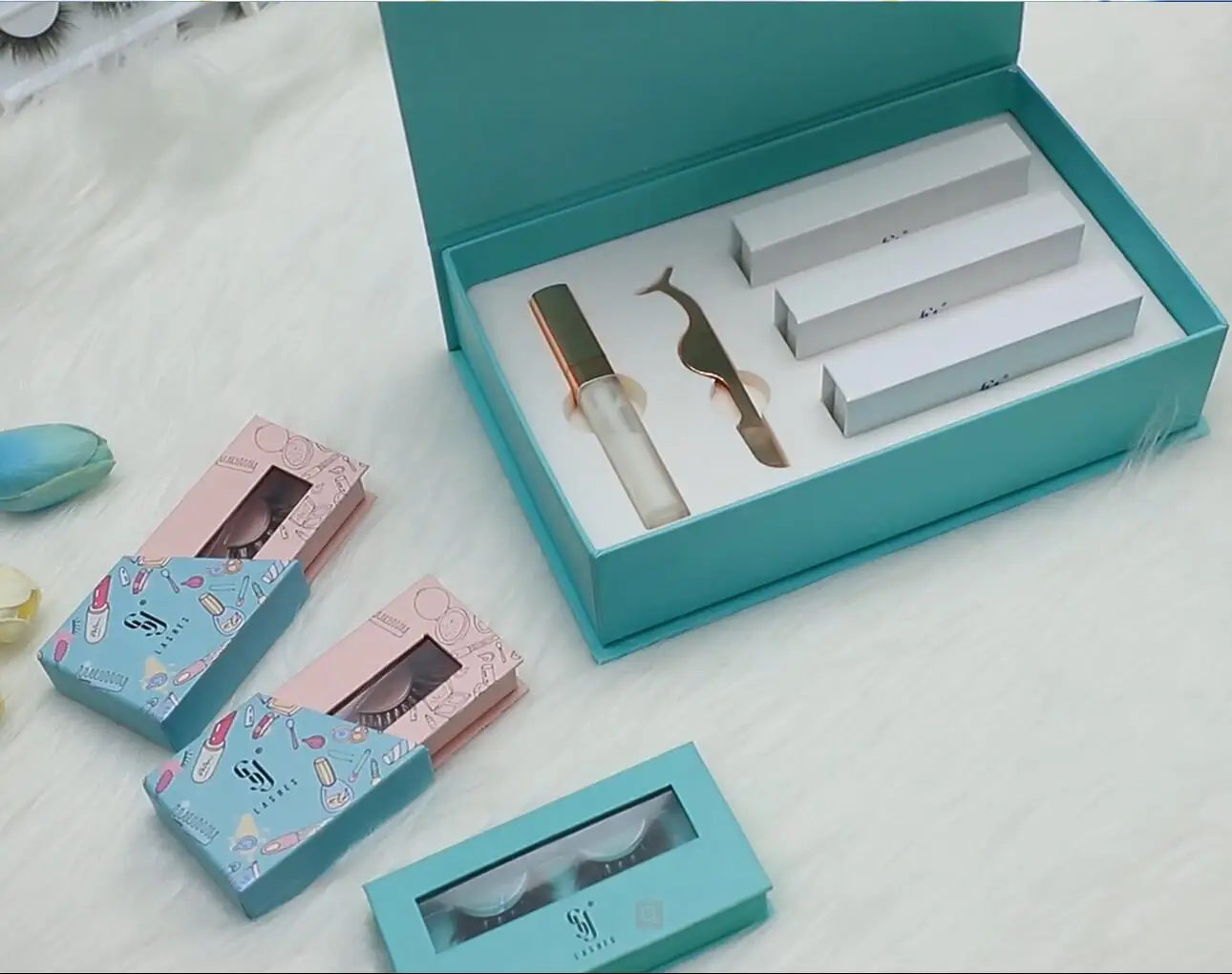 SY Shuying Vegan Lashes Lashbox Container Packaging Lashes3d Mink Wholesale Vendor False Eyelashes