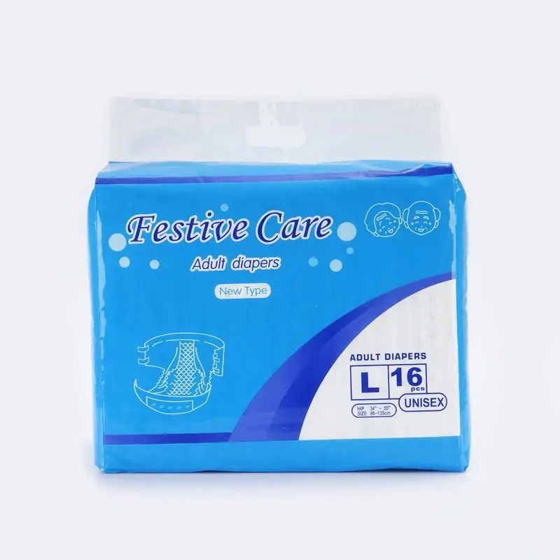 Wholesale Cotton Disposable adult diaper for patient,fluff pulp old anti-leak barriers diapers,plain woven patient diaper adult