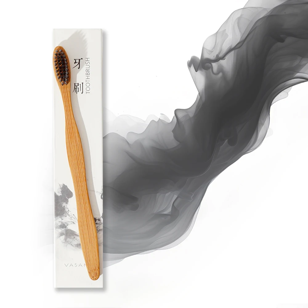 Popular Design Wholesale Customized Biodegradable Natural Hotel Bamboo Toothbrush