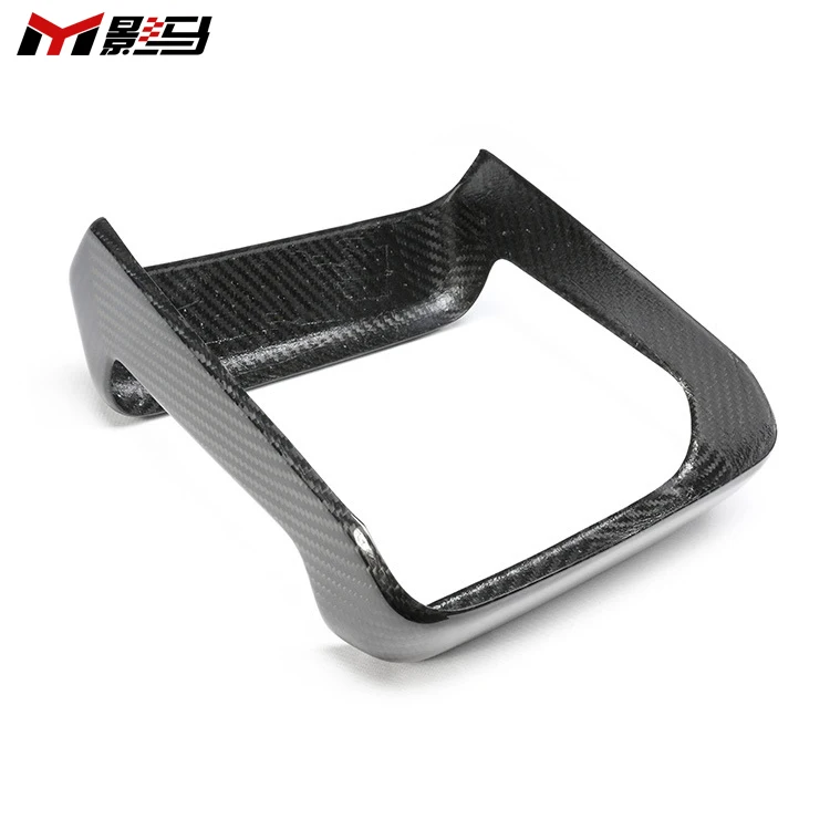 For Tesla Model S X 2023+ Dry Carbon Rear Seat Screen Frame Cover Screen Bezel Overlay