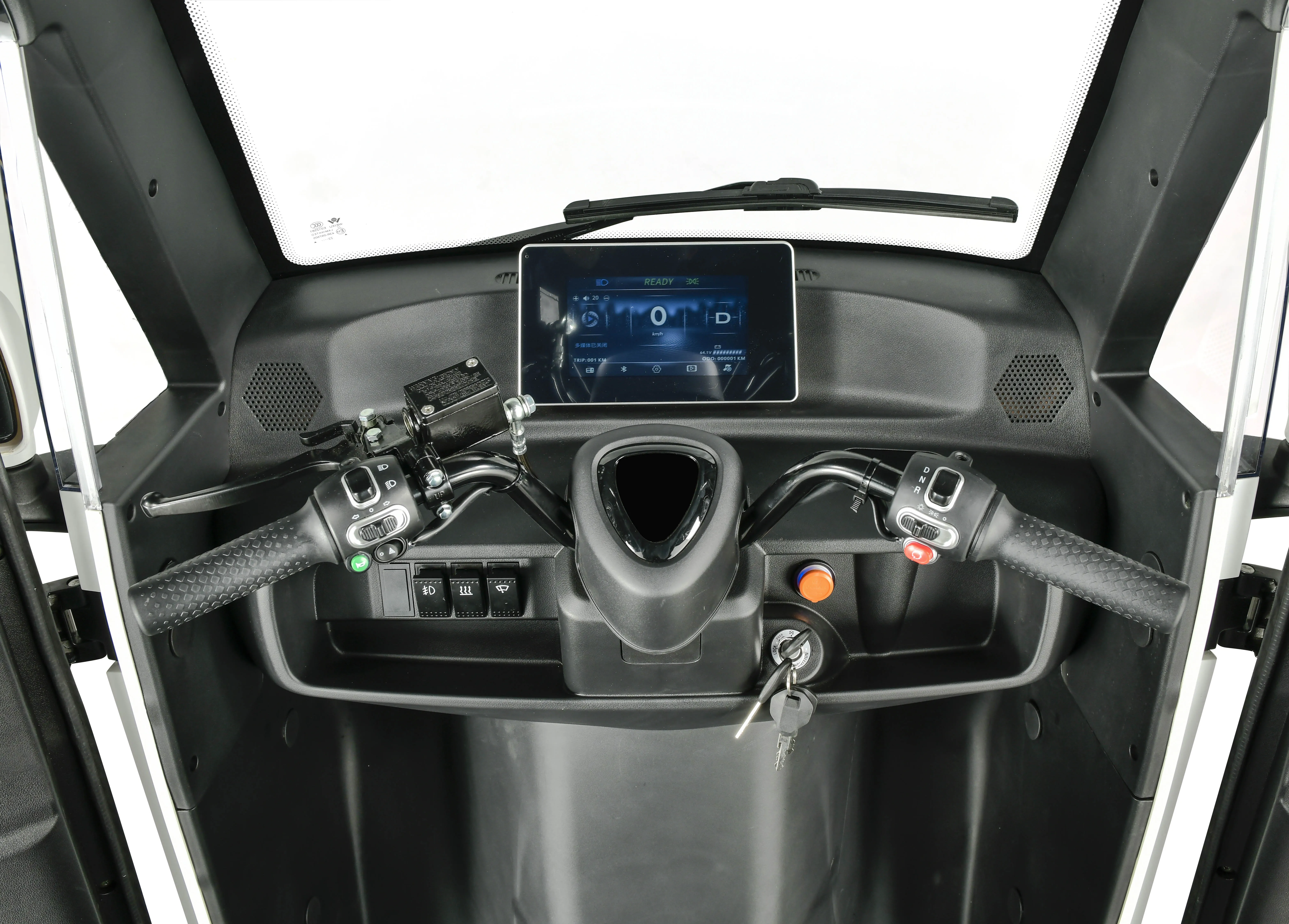 Hot Sellers Fully Enclosed 3 Wheel Electric Tricycle 1000W Manufacturer 60V Power for Adult Cargo Passenger Use EEC Certified