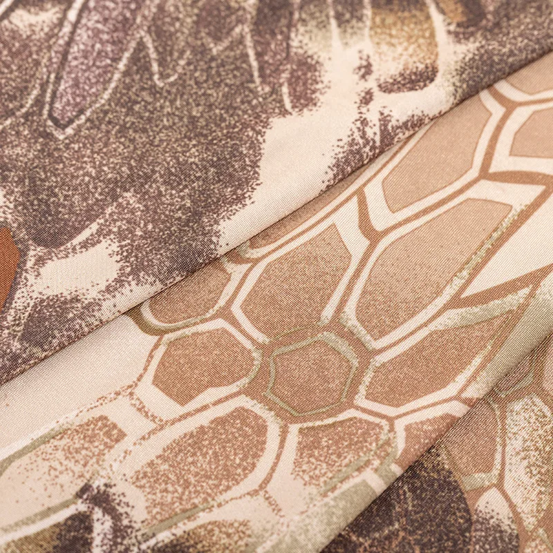 Customized fabrics 94% polyester 6% spandex knitted warp knit camouflage print fabric four-way stretch fabrics