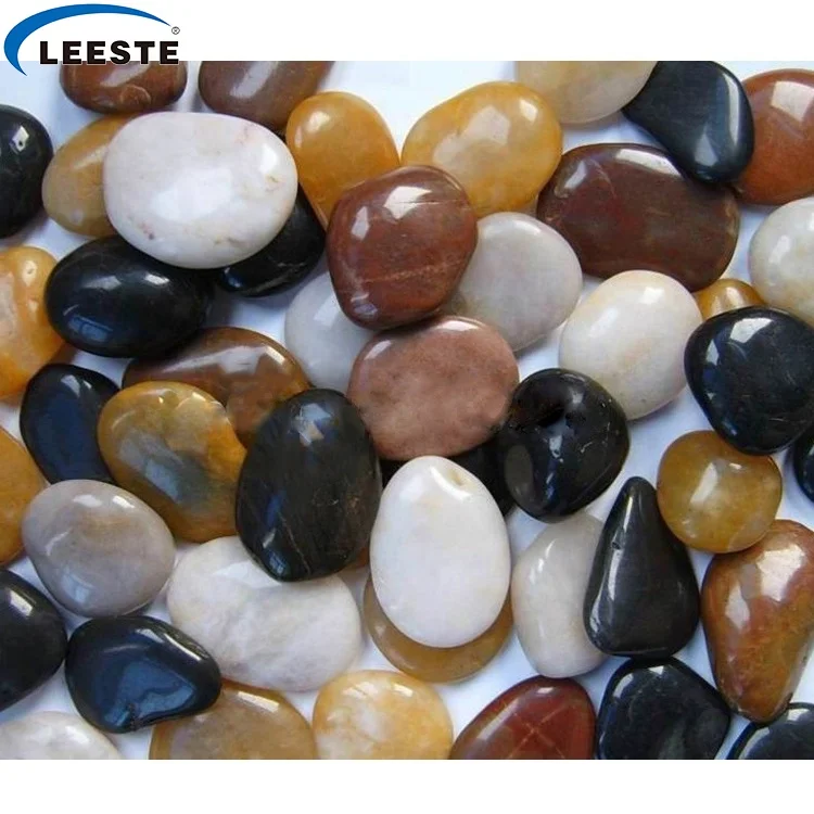 White / Black / Pink / Red / Green /mixed pebble stone for garden