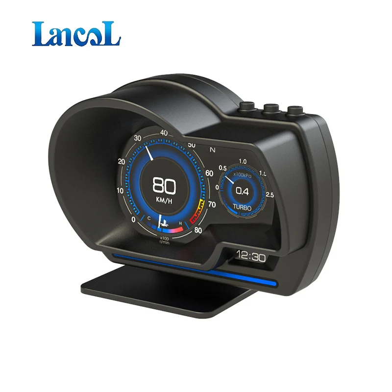 Lancol Multiple Interface Car 3.5inch LED Head-up Display Simple HUD tpms display OBD2 gauge