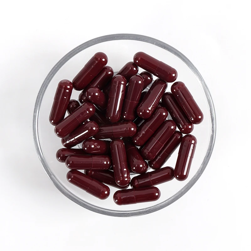 Coffee color capsule shell, multi-color customizable halal gelatin plant hollow capsule