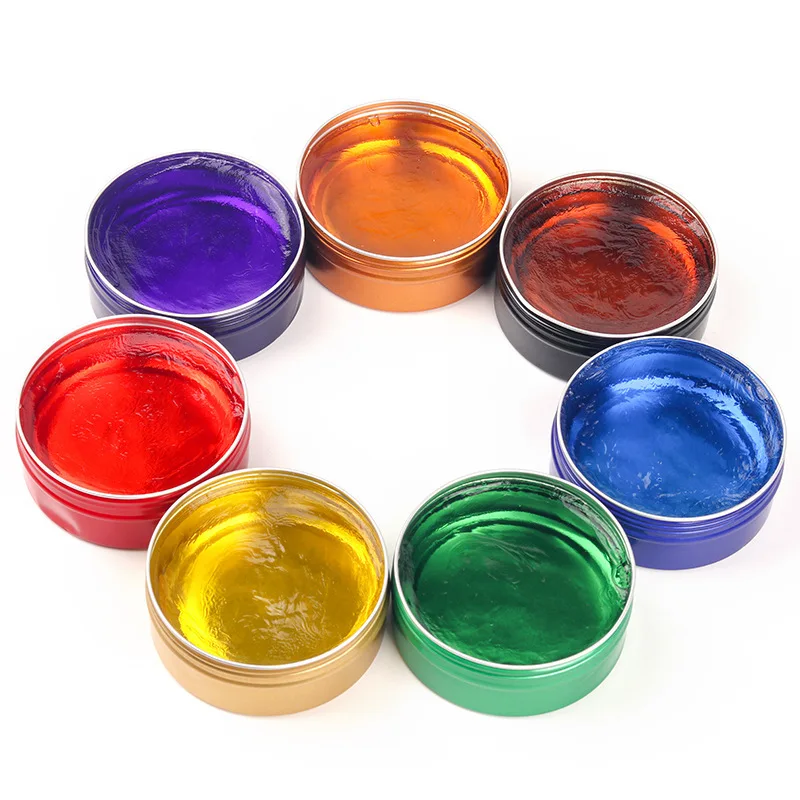 Color Cologne Scented Wax Hair Mud Color Fragrance Natural Fluffy Moisturizing Hair Wax