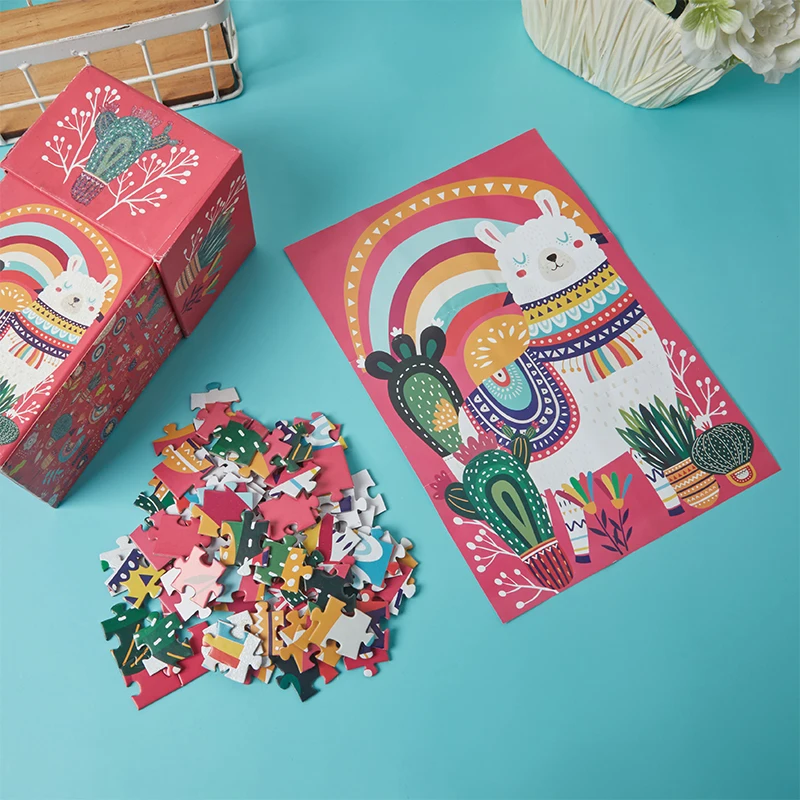 High Quality Custom Puzzle Games 500 1000 Piece Paper Tube Packing Jigsaw Puzzles Maker