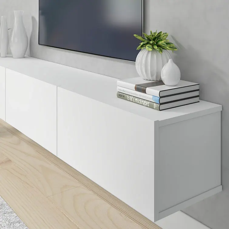 Bestseller Living Room Furniture Set Luxury Floating Tv Rack Modern Cabinet