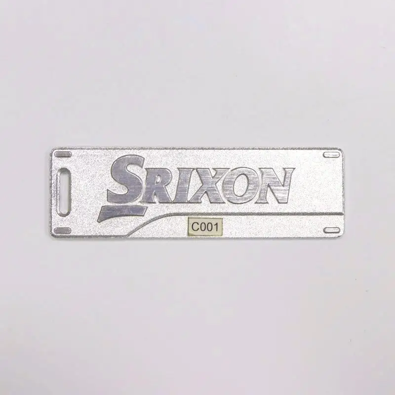 Custom High Quality Matt Surface Brush Aluminium Nameplate Metal Silver Tag For Accessories