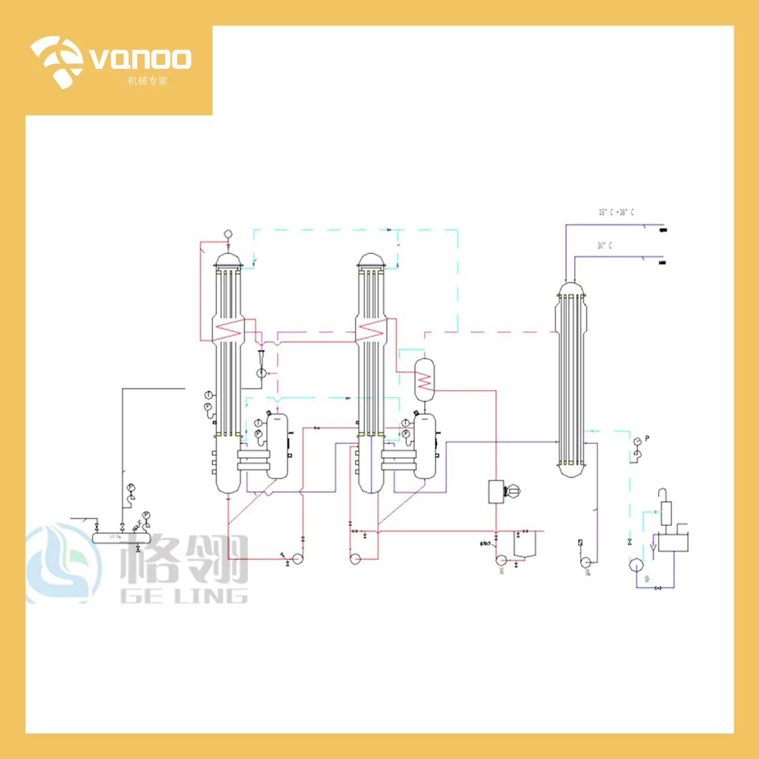 2-500L MVR evaporator for seawater/industrial water/wastewater treatment evaporator