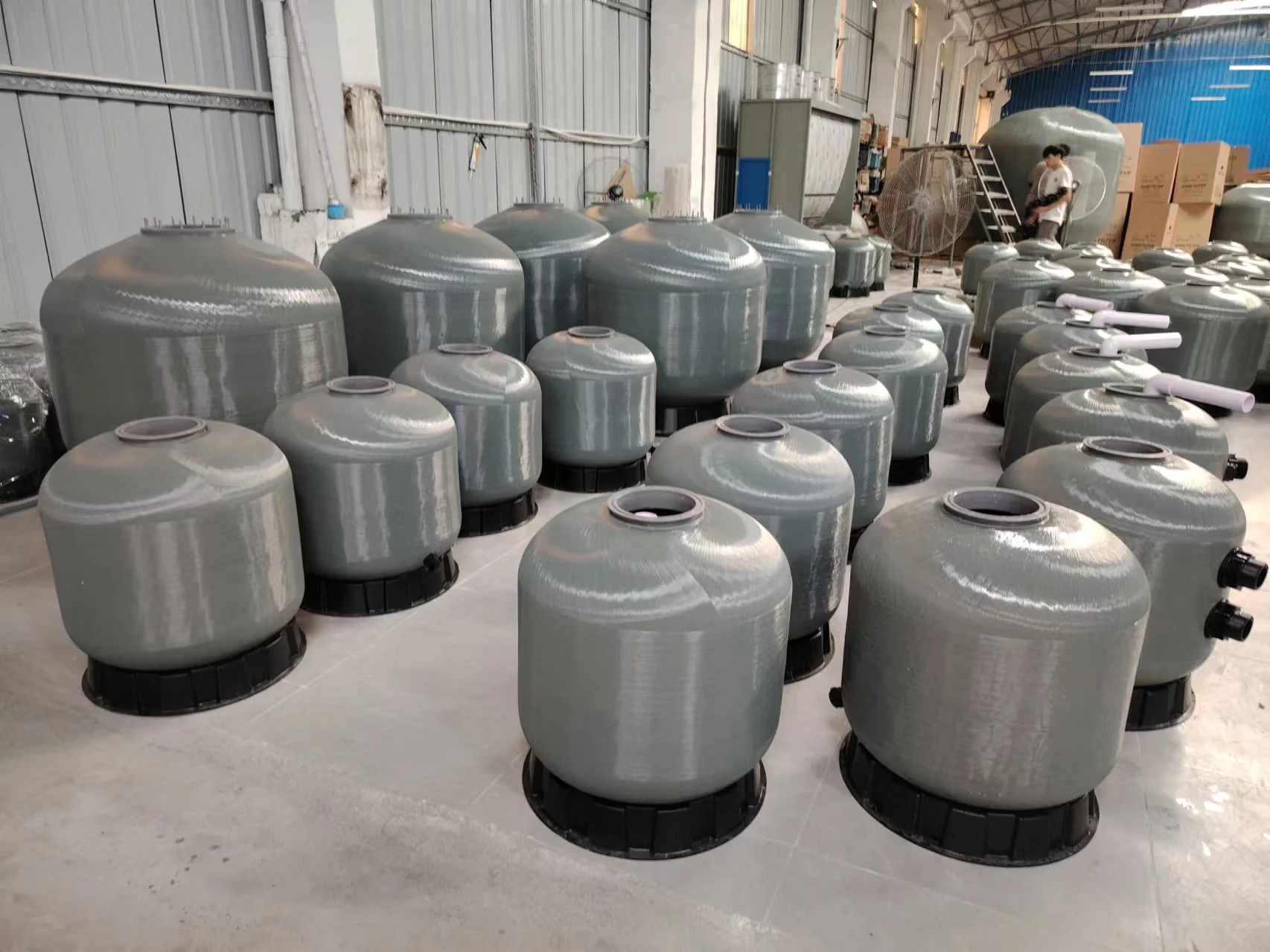 Fibre Glass Sand Filter Mini Sand Filter New Design Water Well Swimming Pool Water Top Mount Sand Filter