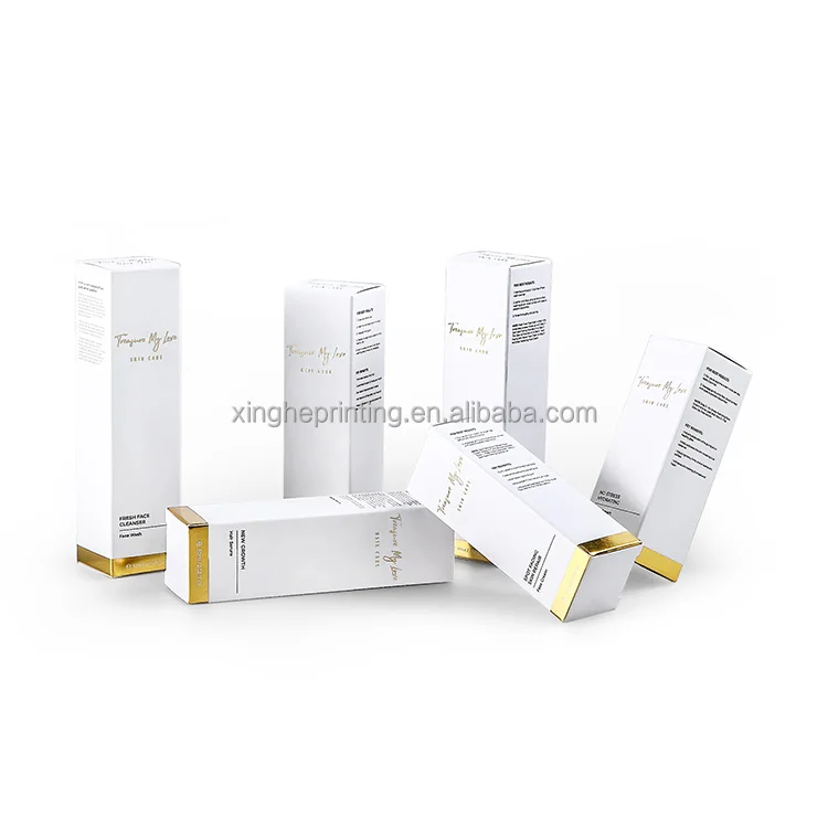 Wholesale Custom Luxury Cardboard Korean Skincare Set Packaging Skin Cosmetic Paper Packaging Box