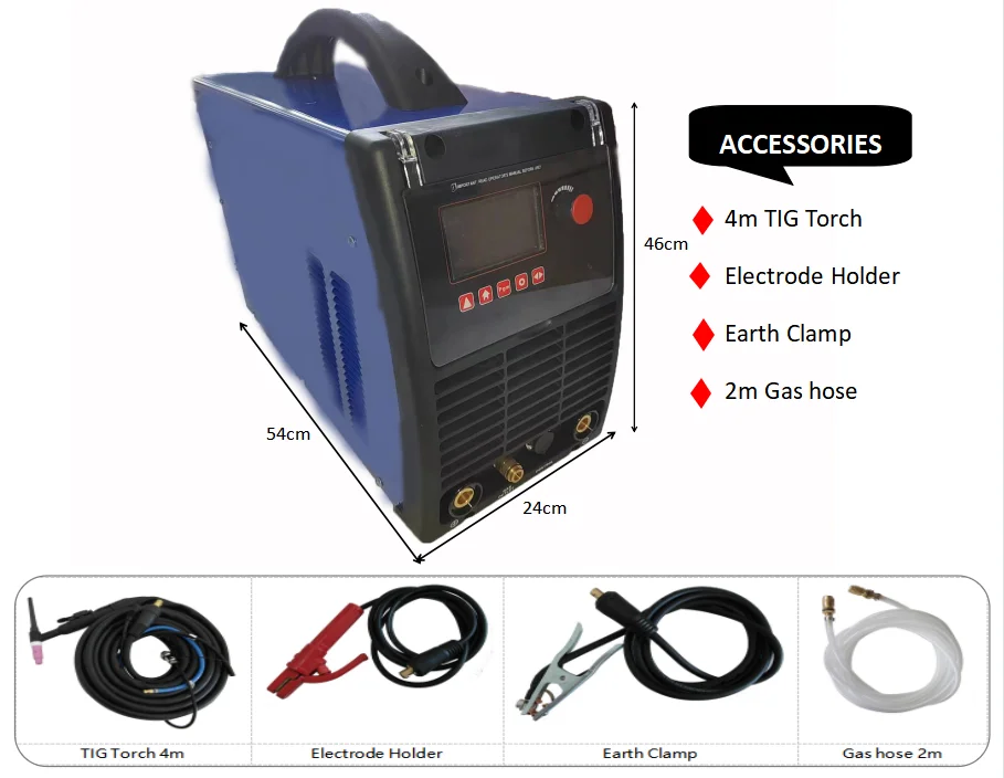 LED Display IGBT Inverter Digi AC DC TIG MMA MIG Welding Machine 3IN1 WELDER Aluminum Welders